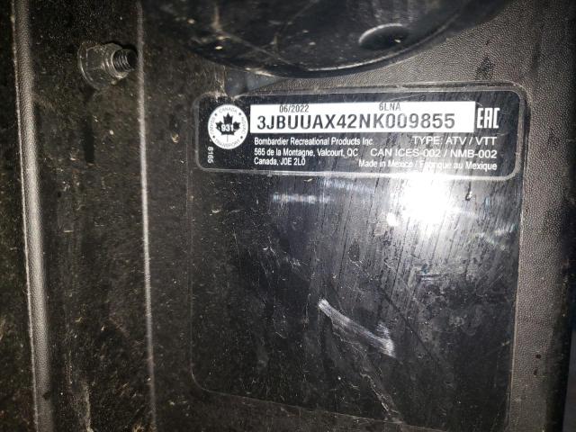 2022 CAN-AM DEFENDER M - 3JBUUAX42NK009855