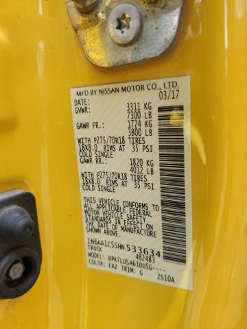 1N6AA1C55HN533634 Nissan TITAN SV