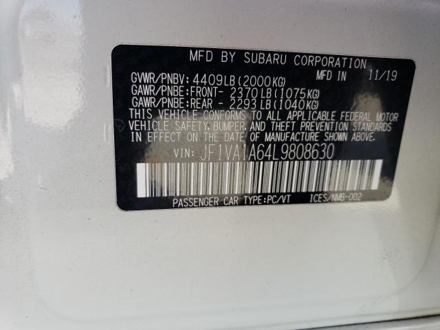 JF1VA1A64L9808630 Subaru WRX