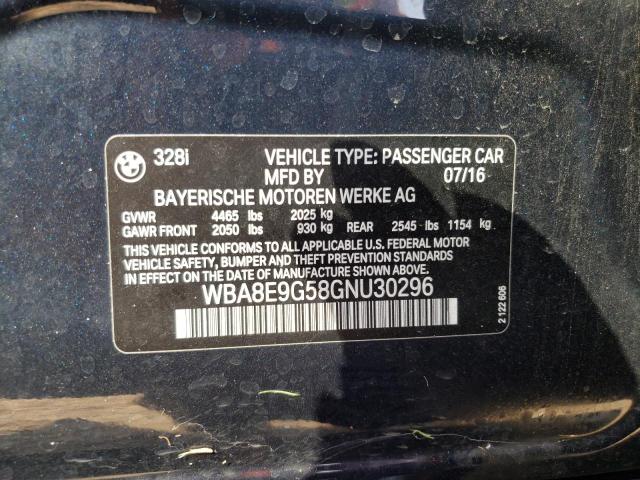 WBA8E9G58GNU30296 BMW 328 I Sulev