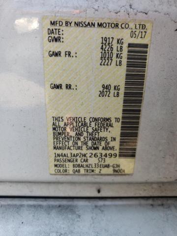 2017 NISSAN ALTIMA 2.5 - 1N4AL3AP2HC263499