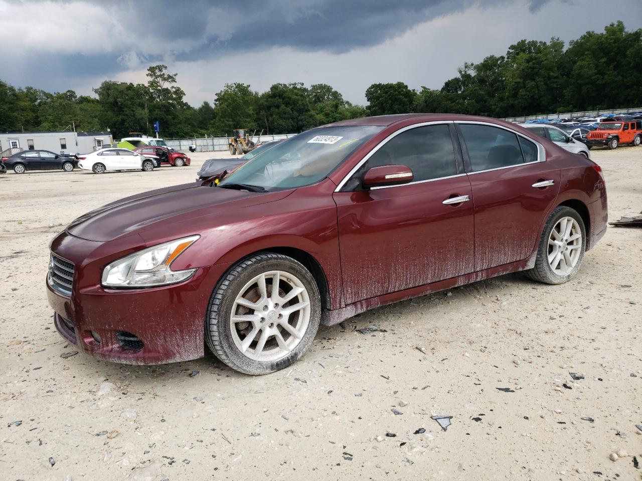 2009 nissan maxima red