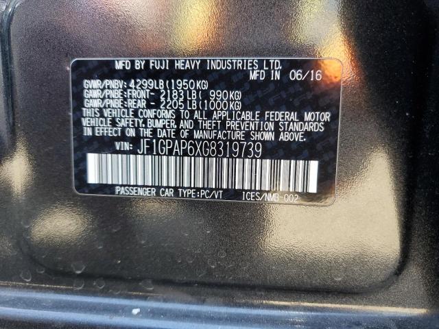 JF1GPAP6XG8319739 Subaru Impreza Sport Premium