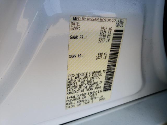 1N4AL3AP9GN389216 Nissan ALTIMA 2.5