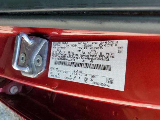 1FMCU0J92FUC34913 Ford Escape Titanium