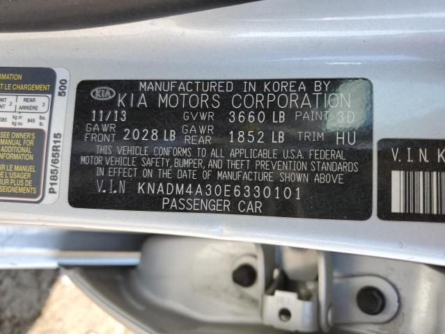 KNADM4A30E6330101 KIA RIO LX