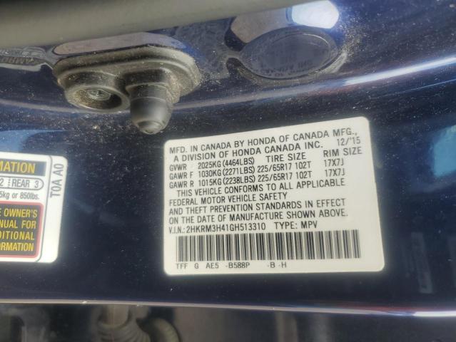 2016 HONDA CR-V SE - 2HKRM3H41GH513310