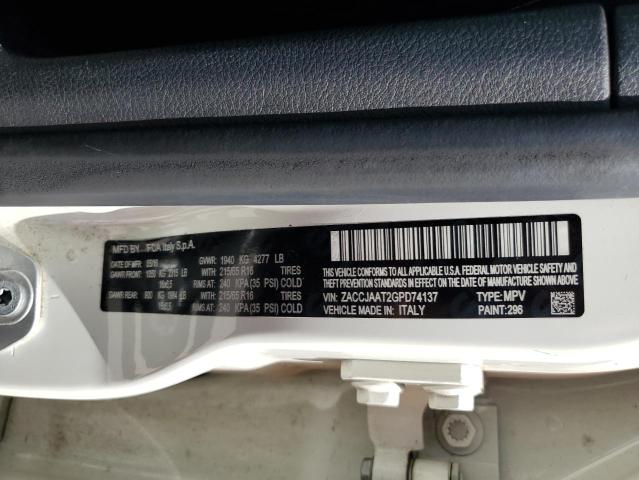 ZACCJAAT2GPD74137 Jeep Renegade Sport