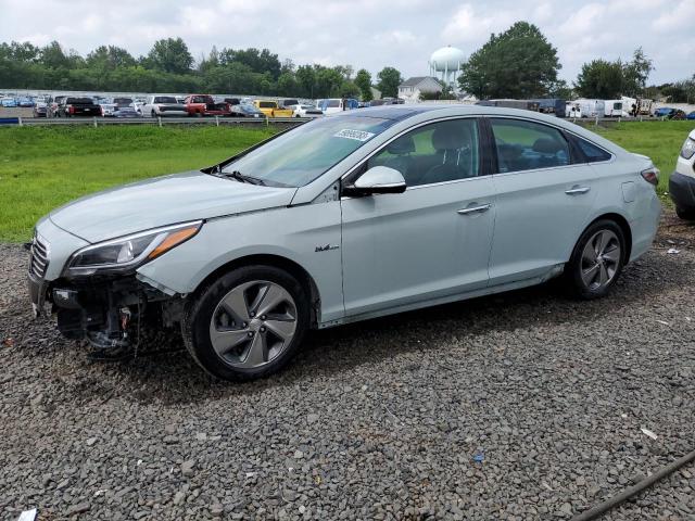 VIN: KMHE34L19GA027643 Auction: COPART Lot: 59899283 Location: NJ - SOMERVILLE KMHE34L19GA027643 HYUNDAI SONATA 2016 GRAY Photo 1