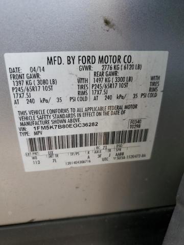 1FM5K7B80EGC36282 Ford EXPLORER