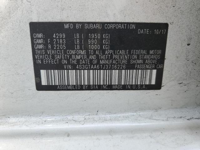 4S3GTAA61J3716226 Subaru Impreza