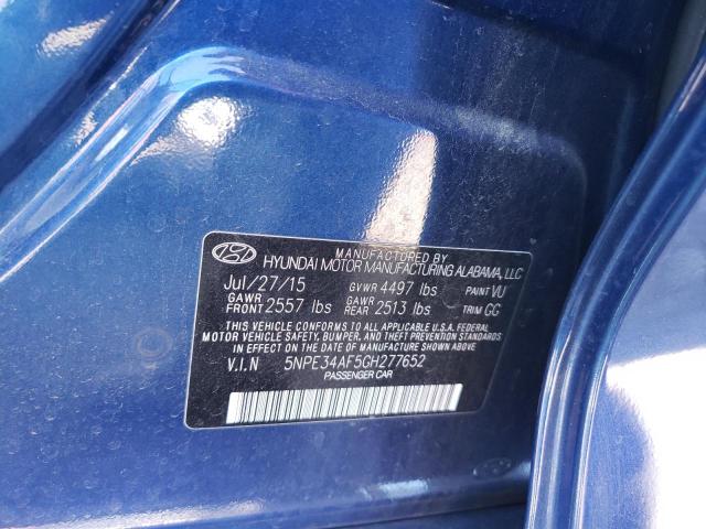 5NPE34AF5GH277652 Hyundai Sonata Sport