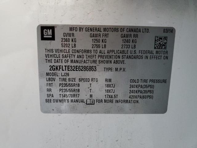 2GKFLTE32E6286863 GMC Terrain Slt