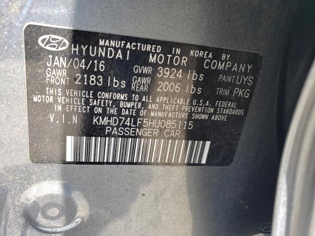 KMHD74LF5HU085115 Hyundai ELANTRA SE