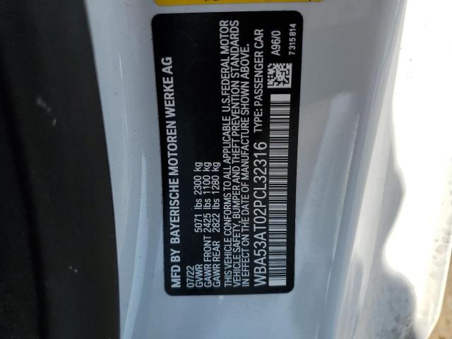 2023 BMW M440I WBA53AT02PCL32316