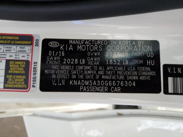 KNADM5A30G6676304 KIA RIO LX