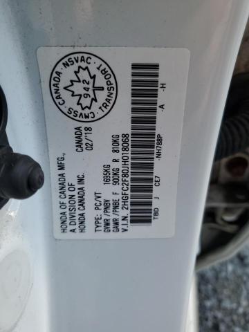 2018 HONDA CIVIC EX - 2HGFC2F80JH018068