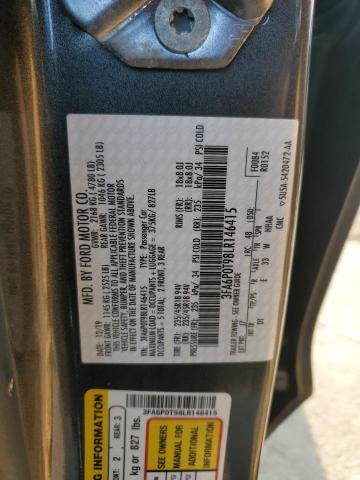 3FA6P0T98LR146415 2020 FORD FUSION - Image 12