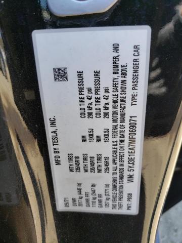5YJ3E1EA7MF069071 Tesla MODEL 3