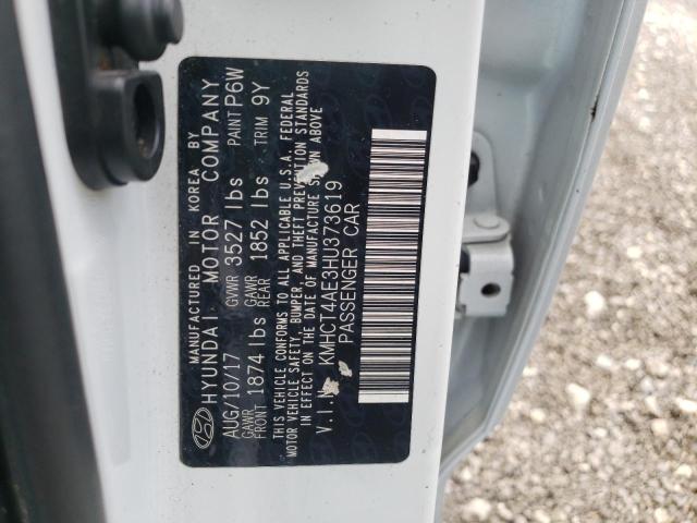 KMHCT4AE3HU373619 Hyundai ACCENT SE