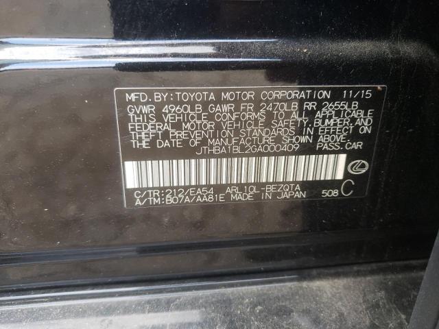 2016 LEXUS GS 200T BA JTHBA1BL2GA000409
