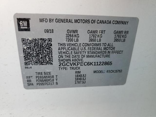 2019 CHEVROLET 1500 SILVE - 2GCVKPEC6K1122865