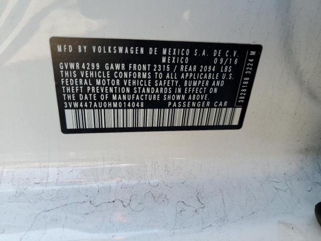 2017 VOLKSWAGEN GTI S/SE - 3VW447AU0HM014048