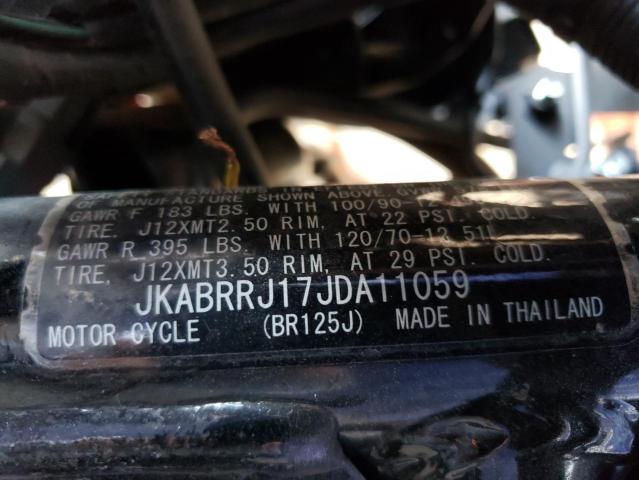 2018 KAWASAKI BR125 J - JKABRRJ17JDA11059
