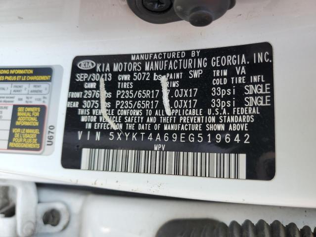 5XYKT4A69EG519642 KIA SORENTO LX