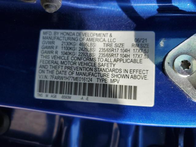 7FARW1H77ME016124 Honda CR-V SE