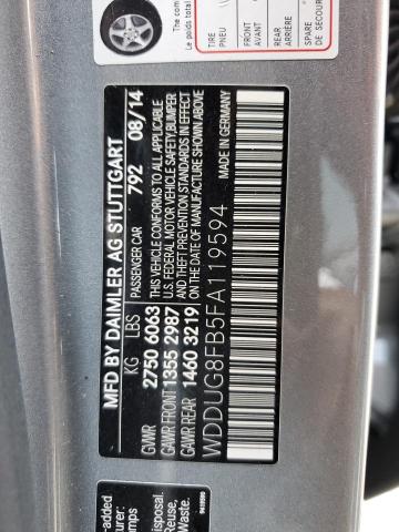 2015 MERCEDES-BENZ S550 4MATI WDDUG8FB5FA119594