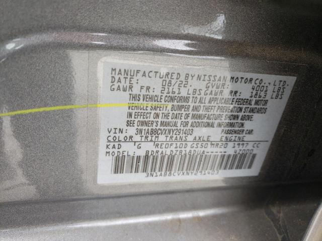 3N1AB8CVXNY291403 Nissan SENTRA SV