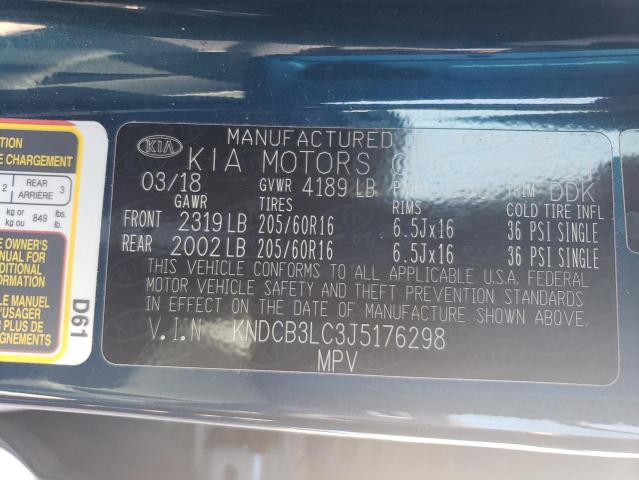 KNDCB3LC3J5176298 KIA NIRO FE