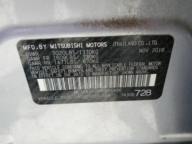ML32A3HJ3HH016486 Mitsubishi MIRAGE ES