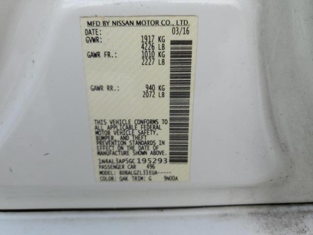 1N4AL3AP5GC195293 Nissan ALTIMA 2.5