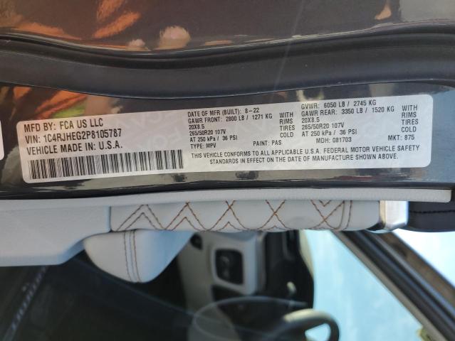 1C4RJHEG2P8105787 Jeep Grand Cherokee Summit