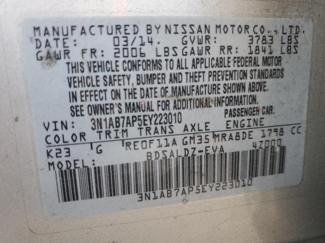 3N1AB7AP5EY223010 Nissan SENTRA S