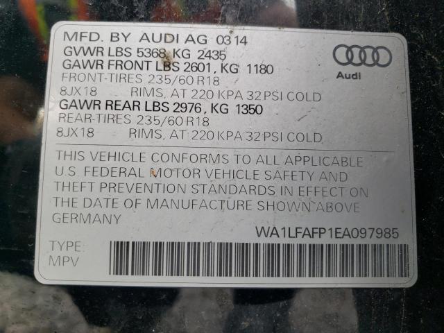 VIN WA1LFAFP1EA097985 2014 Audi Q5, Premium Plus no.13