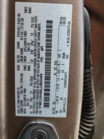 1FMCU0H66LUB02440 2020 FORD ESCAPE, photo no. 13