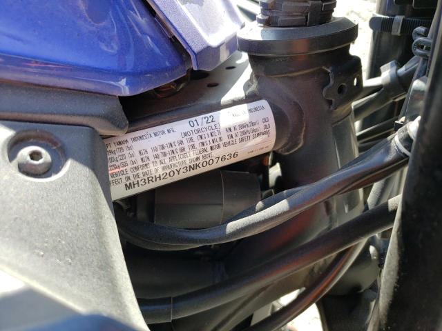 2022 YAMAHA MT-03 MH3RH20Y3NK007636