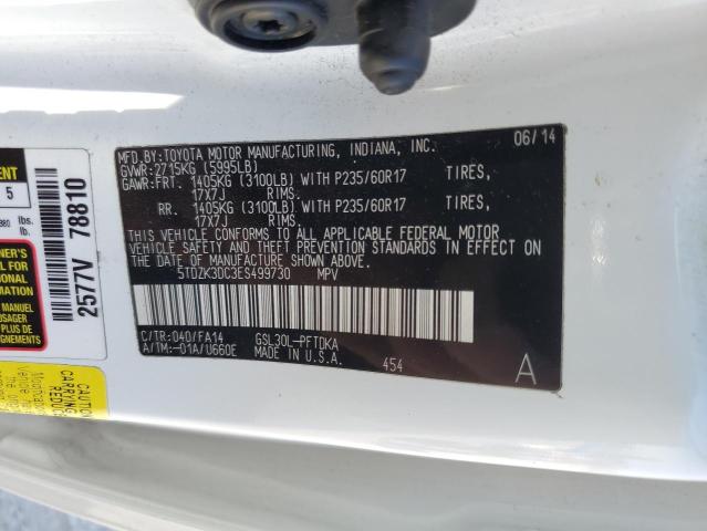 5TDZK3DC3ES499730 Toyota SIENNA