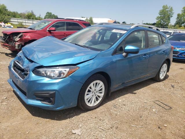 VIN: 4S3GTAB65J3748756 Auction: COPART Lot: 58850813 Location: OH - CLEVELAND WEST 4S3GTAB65J3748756 SUBARU IMPREZA 2018 BLUE Photo 1