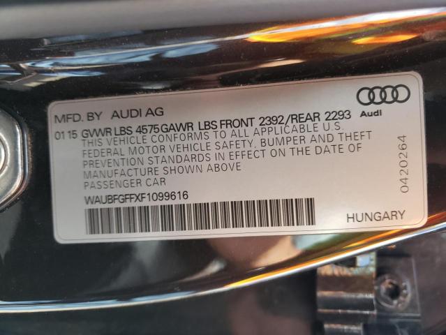 2015 AUDI A3 WAUBFGFFXF1099616