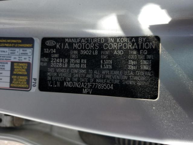 KNDJN2A21F7789504 | 2015 KIA SOUL