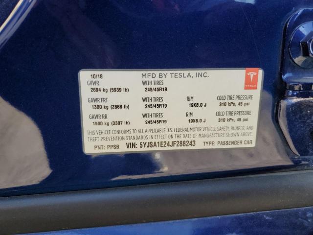 5YJSA1E24JF288243 Tesla MODEL S