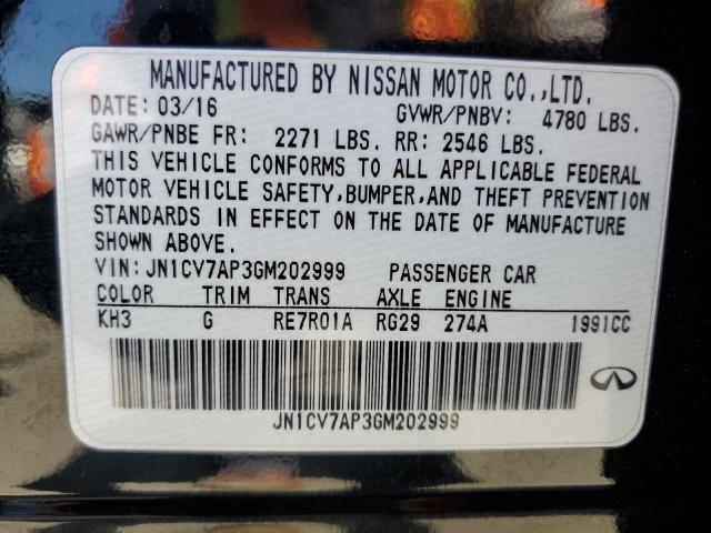JN1CV7AP3GM202999 Infiniti Q50 BASE