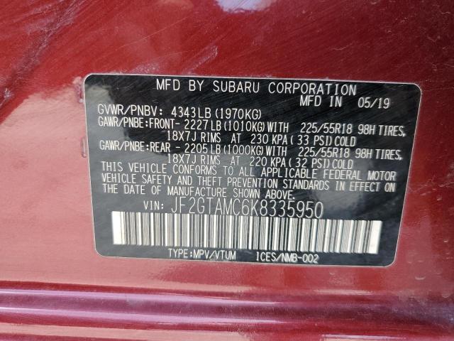 JF2GTAMC6K8335950 Subaru Crosstrek Limited