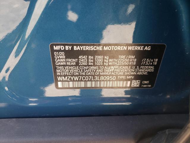 WMZYW7C07L3L80950 Mini Cooper S Countryman
