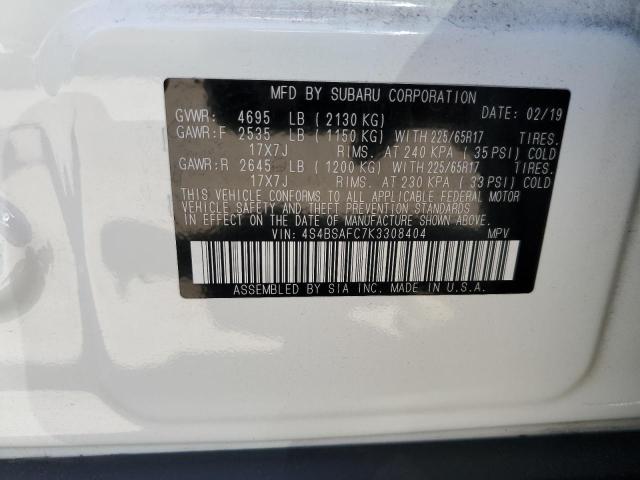 4S4BSAFC7K3308404 Subaru Outback 2.5i Premium
