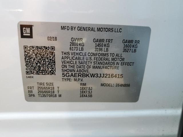 5GAERBKW3JJ216415 Buick Enclave Essence
